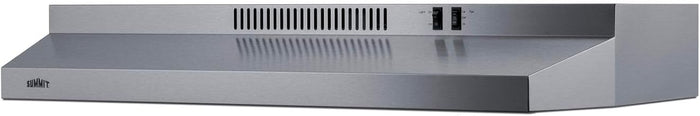 Summit H36RSSADA 36" ADA Compliant, Under Cabinet Convertible Range Hood, White Finish, Top or Rear Exhaust, Two-Speed Fan, Charcoal/Aluminum Mesh Filter, Rocket Switch, TAA Compliant (36 Inch)