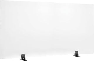 Interion by Global Industrial 695844 48"W x 24"H Freestanding Clear Desk Divider