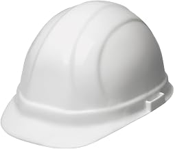 Bon Tool ERB 19951 Omega II Cap Style Hard Hat with Ratchet Adjustment, White,Standard
