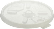 Dart 12FTLS Translucent Lift N' Lock Straw Slotted Lid (Case of 1000)