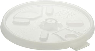 Dart 12FTLS Translucent Lift N' Lock Straw Slotted Lid (Case of 1000)