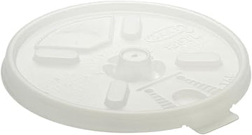 Dart 12FTLS Translucent Lift N' Lock Straw Slotted Lid (Case of 1000)