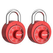 Master Lock Red / 2 Pack / 2 Pack; Red Combination Padlocks