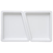 Serving Bowl Display Bowl 1/2 Size White Melamine Edgeware Serving Bowl Display Bowl - 12" L x 12 3/5 W x 2" D by HUBERT – Melamine, White, Model H0145-WHITE