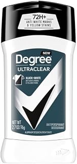 Degree Ultra Clear Black+White Antiperspirant Deodorant Stick 2.7 oz (Pack of 7)