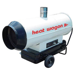 Oil Indirect Fired Heater by Heat Wagon – 55"L x 23"W x 38"H, Steel, White, Model HVF210