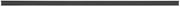HUBERT Black Plastic Open Face Adhesive Shelf Molding Strips - 48"L x 1 1/4"H