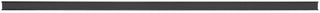 HUBERT Black Plastic Open Face Adhesive Shelf Molding Strips - 48"L x 1 1/4"H
