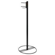 Black Wire Hand Sanitizer Stand for Small Bottles - 12" Dia x 34" H by HUBERT – Wire, Black, Model WCH0508