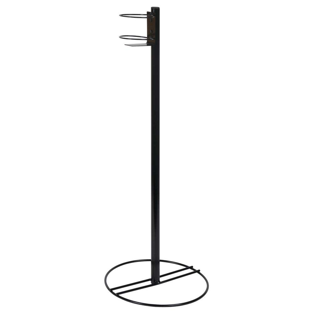 Black Wire Hand Sanitizer Stand for Small Bottles - 12" Dia x 34" H by HUBERT – Wire, Black, Model WCH0508