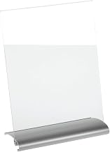 Aero Linea Silver Brushed Aluminum Vertical Sign Holder -8 1/2"L x 11"H