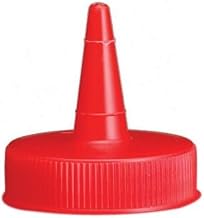 TableCraft 100TK Tip Top Squeeze Bottle Top, 38mm, Cone tip, fits All 38mm Squeeze Bottles, Dishwasher Safe, red