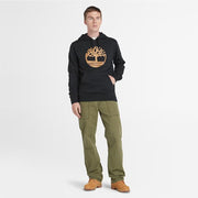 Men's Kennebec River Tree Logo by Timberland – X-Large, Cotton, Black/Wheat, Model 194116686101