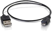 Legrand USB A to B Cable, Male to Male USB Cable, Micro USB Cable, 18 Inch (1.5 Foot) Data Transfer Cable, Black USB Cord, 1 Count, C2G 27053