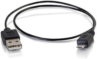Legrand USB A to B Cable, Male to Male USB Cable, Micro USB Cable, 18 Inch (1.5 Foot) Data Transfer Cable, Black USB Cord, 1 Count, C2G 27053