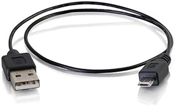 Legrand USB A to B Cable, Male to Male USB Cable, Micro USB Cable, 18 Inch (1.5 Foot) Data Transfer Cable, Black USB Cord, 1 Count, C2G 27053