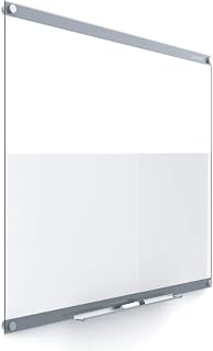 Quartet Glass Whiteboard, Magnetic Dry Erase Board, 3' x 2', with Customizable Templates, White Dry Erase Surface, Infinity (GI3624)