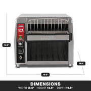 Waring 5-15 Phase Plug / 120-Volt / Silver Toasters