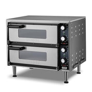 Waring Double Deck - Dual Chamber / Silver / 137.2 cubic_inches Countertop Pizza Ovens
