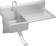 Elkay ESS2520C Commercial 25" x 19-1/2" Wall Hung Service Sink Kit 2 Faucet Holes