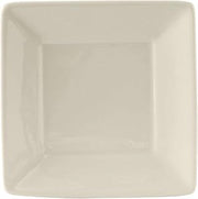 Tuxton China BEH-073B Plate, 7-3/8", Square, Wide Rim, Microwave and Dishwasher Safe, Oven Proof, Fully Vitrified, Ceramic, DuraTux, American White/Eggshell, Pack of 12
