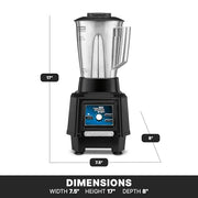 Waring Variable Speed Control Dial 1,000 to 17,000 RPM / 48 Ounce Stainless Steel Container Jar / 48 Ounce Countertop Blenders