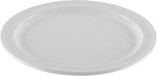 GET 9" White Round Dinner Melamine Plates (Set of 12)