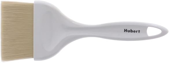 HUBERT Pastry Brush with Boar Bristles and White Plastic Handle - 9"L x 3"W