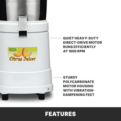 Waring Heavy Duty Citrus Juicer / 10 x 10 x 19.5 inches / White Citrus Juicers