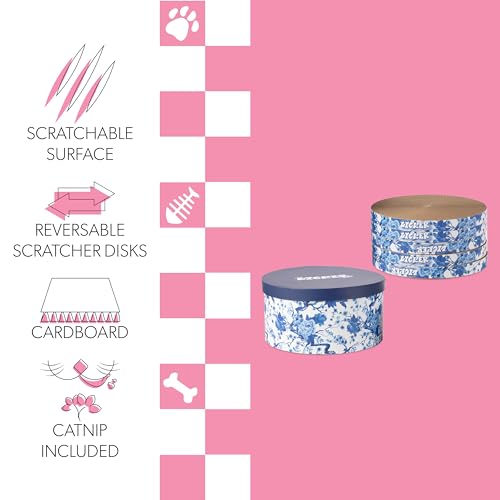 THE LICKER STORE Blue/White / 12" / Modern Scratching Pads