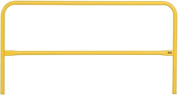 Global Industrial 72" L Pedestrian Barrier, Steel, Yellow