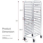 ReunionG 20 Tiers / Silver / 400.0 pounds Bakery Racks