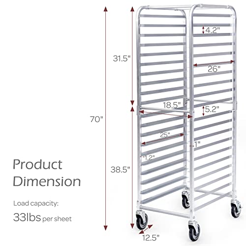 ReunionG 20 Tiers / Silver / 400.0 pounds Bakery Racks