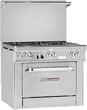 Southbend H4366A 36" Ultimate Restaurant Gas/Electric Range w/(3) Star-Saute Burners Front, (2) Pyromax Burners Back & (1) Electric Hybrid Convection Oven
