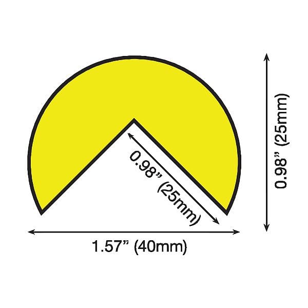 Corner Guard by IRONguard – Polyurethane Foam, Yellow/Black, Model 60-6700