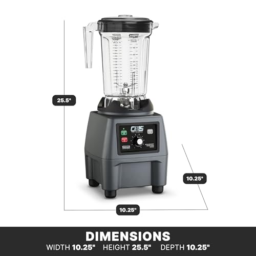 Waring Variable Speed w/Control Dial / Copolyester Jar CB15VP / 1 Gallon Countertop Blenders