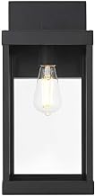 Peter One Light Outdoor Wall Sconce Black