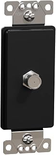 by Schneider Electric Square D X Series CATV F Coupler Decorator Strap, Standard, Matte Black