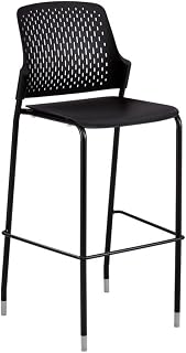 Safco Next Bistro Chairs(2) in Black - 20" L x 21.75" W x 46.75" H