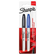 Sharpie black/blue / 1 Count (Pack of 2) / In Pack Permanent Markers