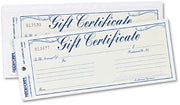 Rediform Gift Certificates with Envelopes, 8-1/2w x 3-2/3h, Blue Border, 25 per Pack -:- Sold as 2 Packs of - 25 - / - Total of 50 Each