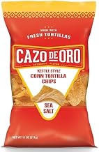 Cazo De Oro Sea Salt Tortilla Chips, 11 Ounces (Pack Of 9)