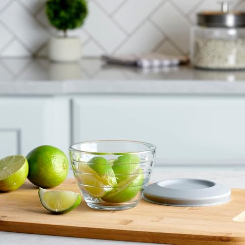 Anchor Hocking 2 Cup, 6-Piece Set (3 Bowls and 3 Lids) / Clear / Casual Mixing Bowls