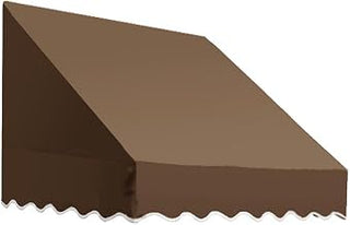 AWNTECH 10.38 FT. SAN Francisco Fixed Awning 124.5 in. W X 24 in. H X 48 in. D Acrylic Fabric in TAN SF24-10T