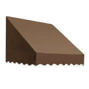 10.38 FT. SAN Francisco Fixed Awning 124.5 in. W X 24 in. H X 42 in. D Acrylic Fabric in Burgundy/TAN Stripe by Awntech – Model SF2442-10BT