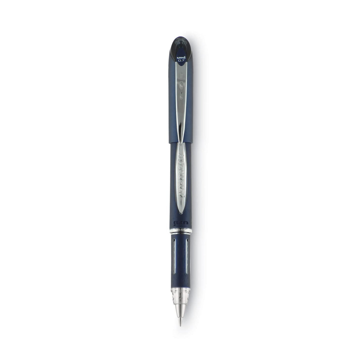598870 uni-ball JETSTREAM Rollerball Pen Fine Point Black Ink – 1 Count (Pack of 1), Stainless Steel, Black, Model UBC40173