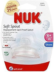 NUK Replacement Spouts Clear Silicone - Pack of 9