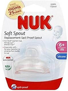 NUK Replacement Spouts Clear Silicone - Pack of 9