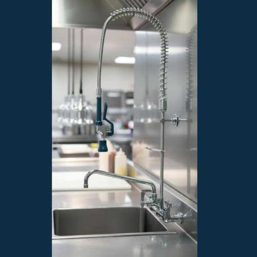 Krowne Wall Mount / 8 Inch / Silver Touch On Kitchen Sink Faucets