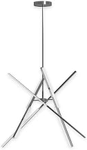 Stix LED Chandelier Chrome